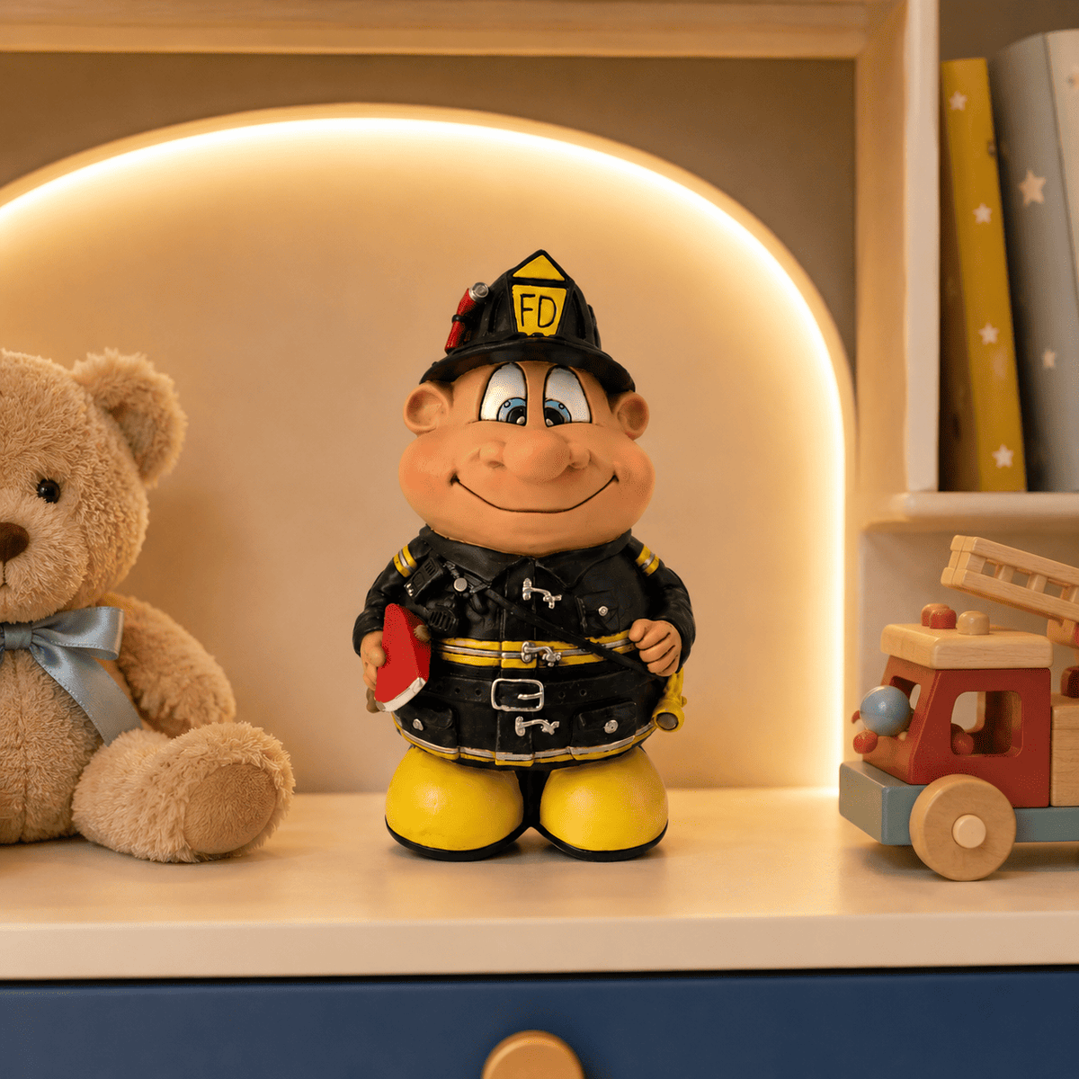 Firefighter Piggy Bank