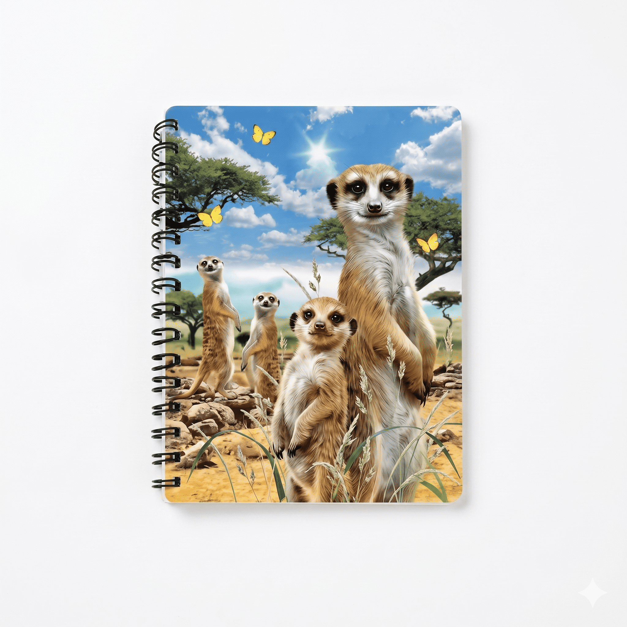 Meerkats 3D Cover A6 Diary