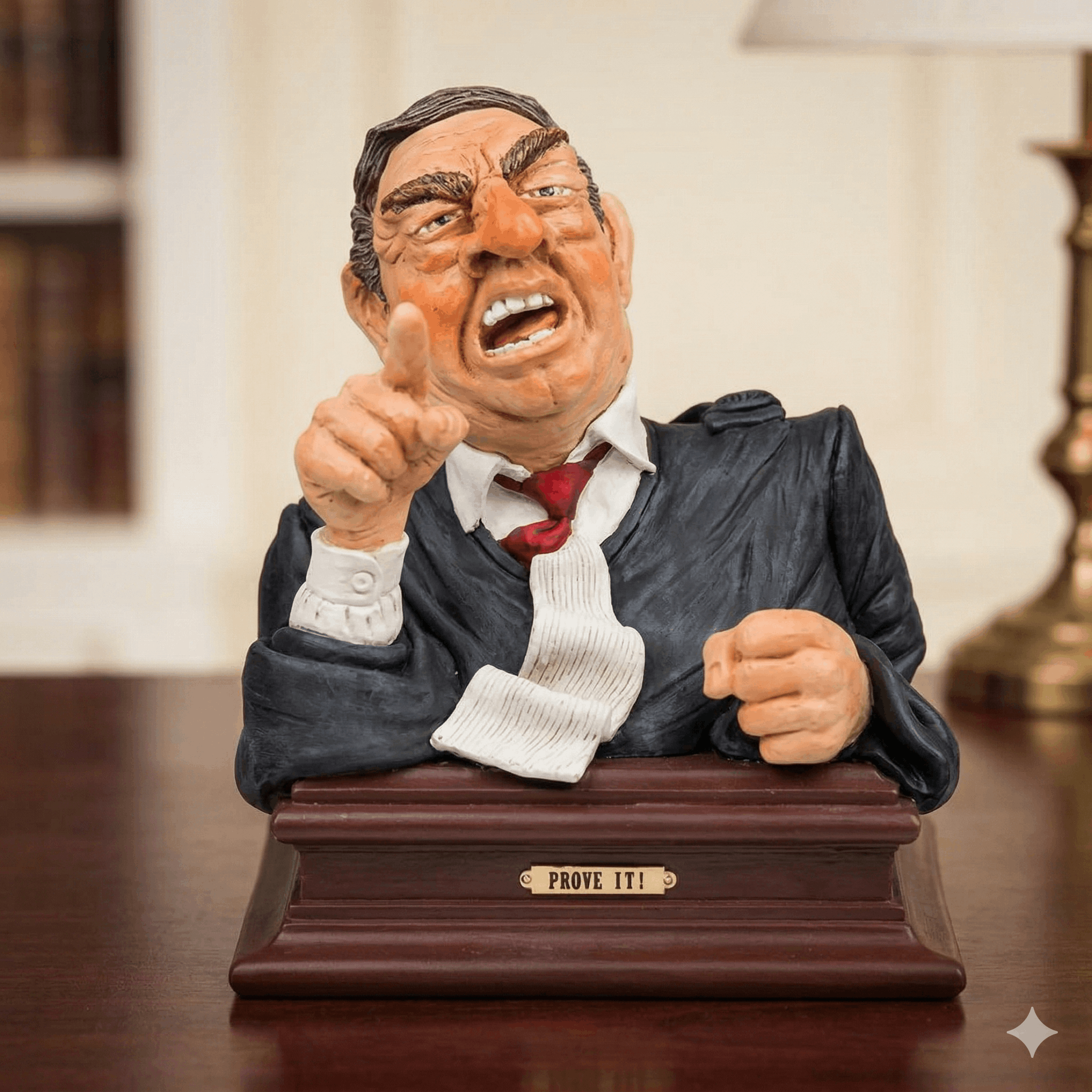 “PROVE IT!” (Lawyer bust)