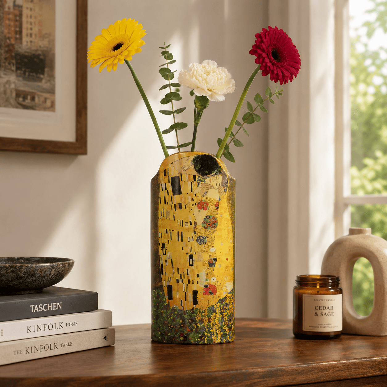 Klimt The Kiss Vase