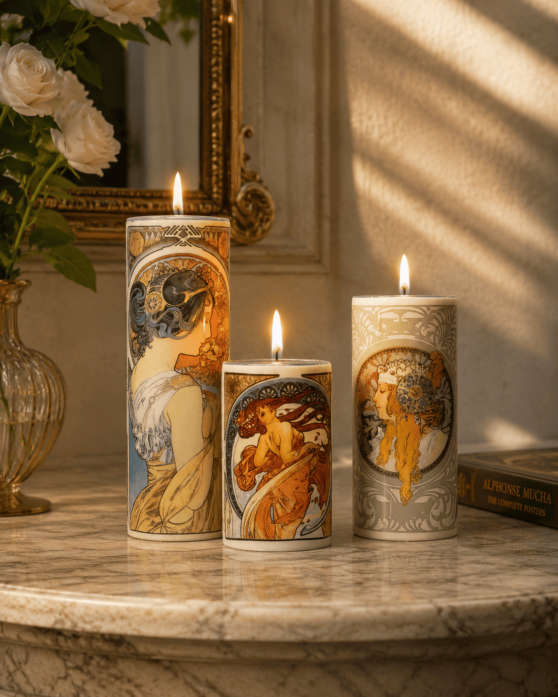 Mucha T-Light Set