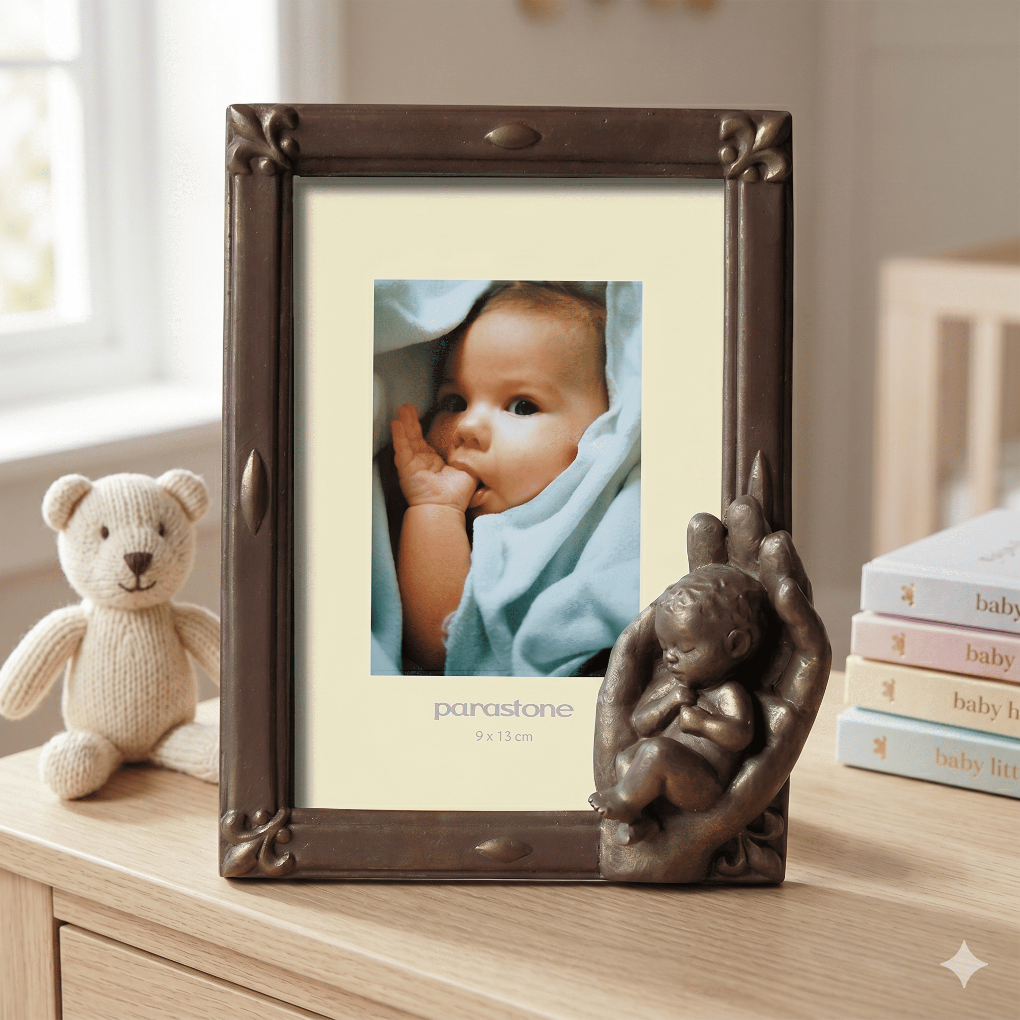 Photo Frame Birth (Bronze)