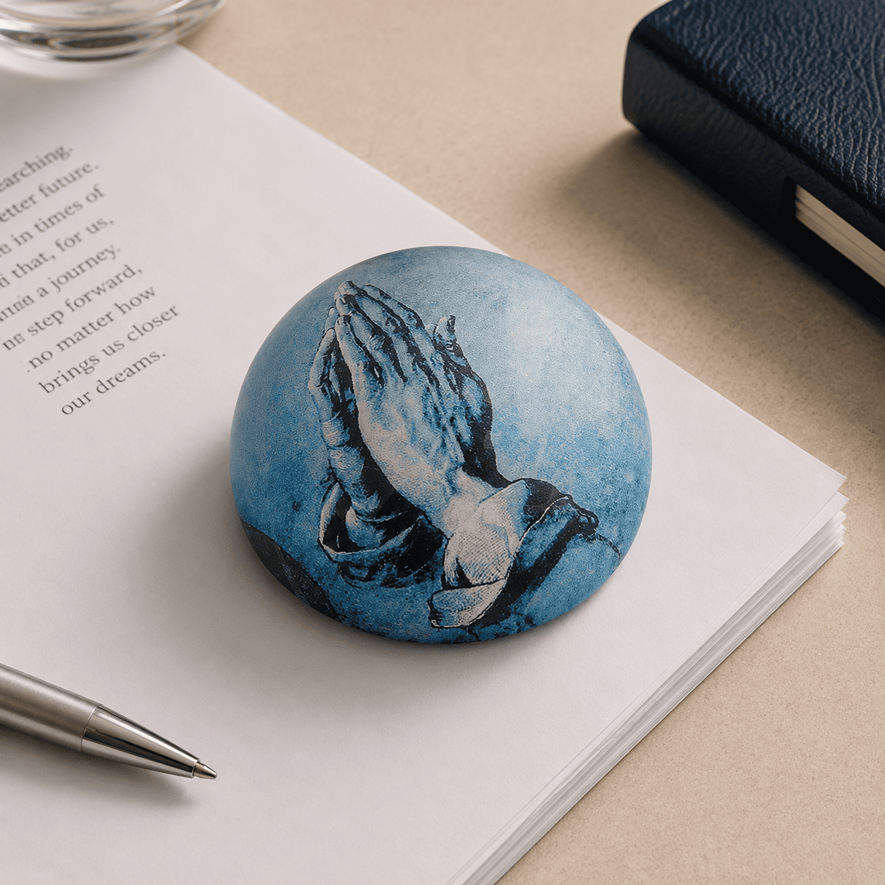 Praying Hands Paper Weight