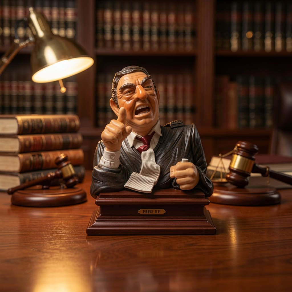 “PROVE IT!” (Lawyer bust)