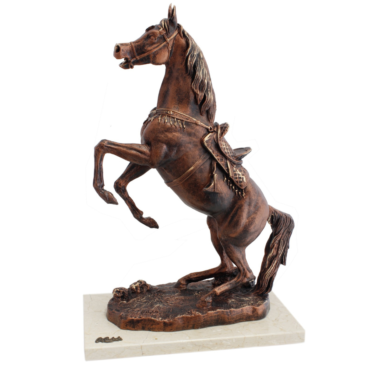 Copper Reared Up Horse