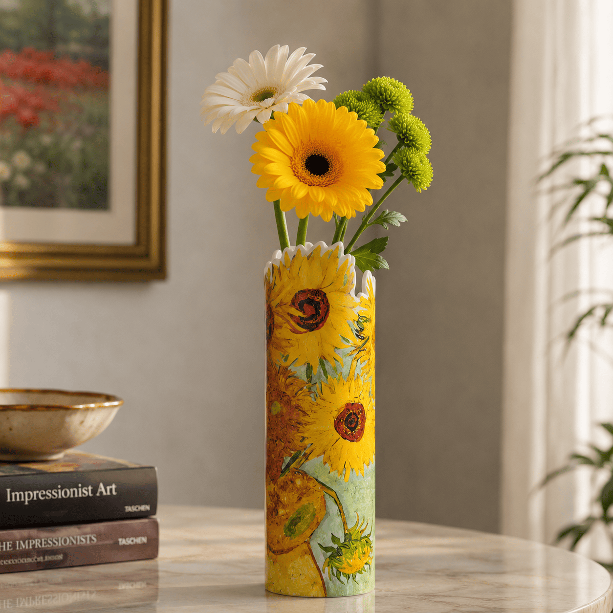 VAN GOGH SUNFLOWERS VASE