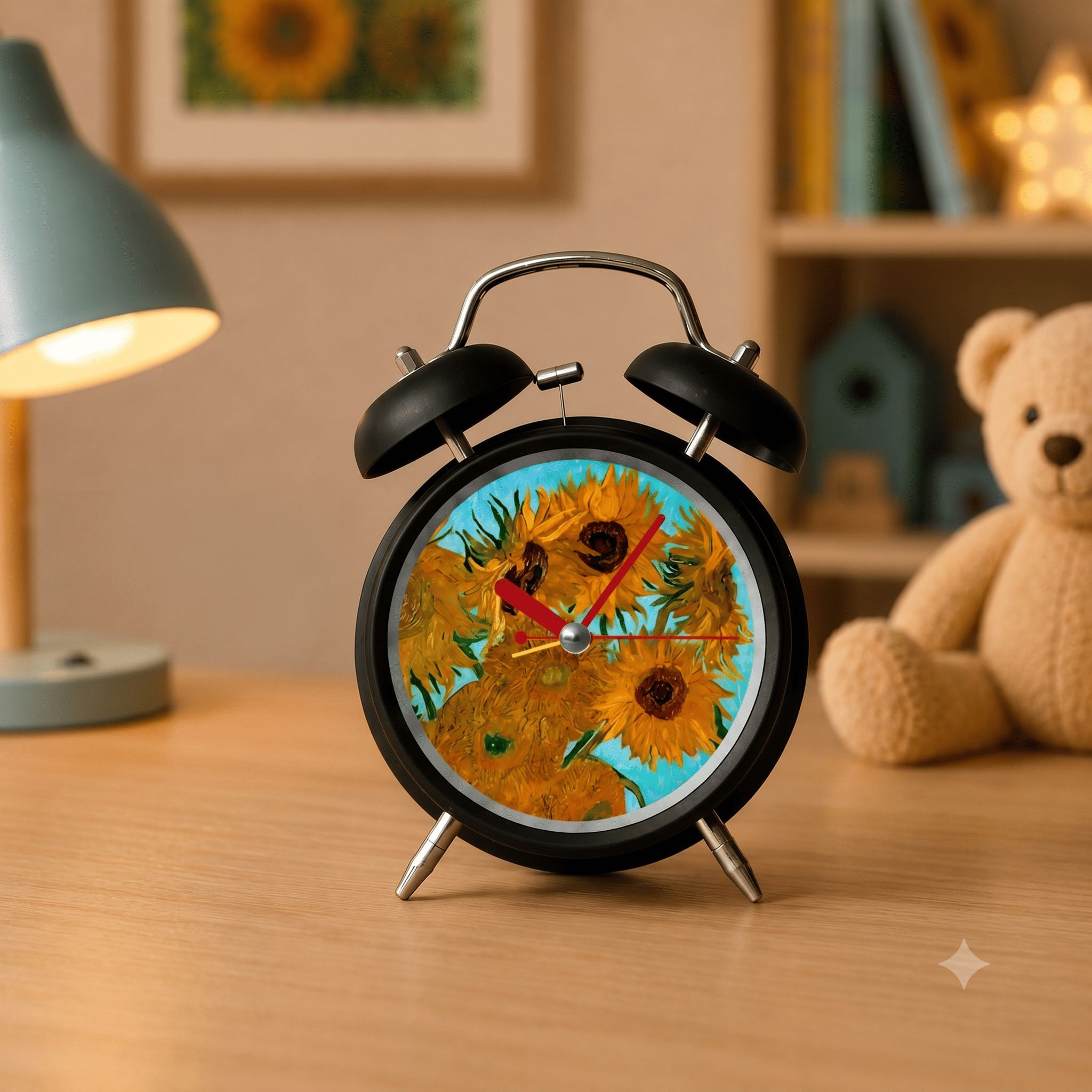 Van Gogh Sunflowers Clock