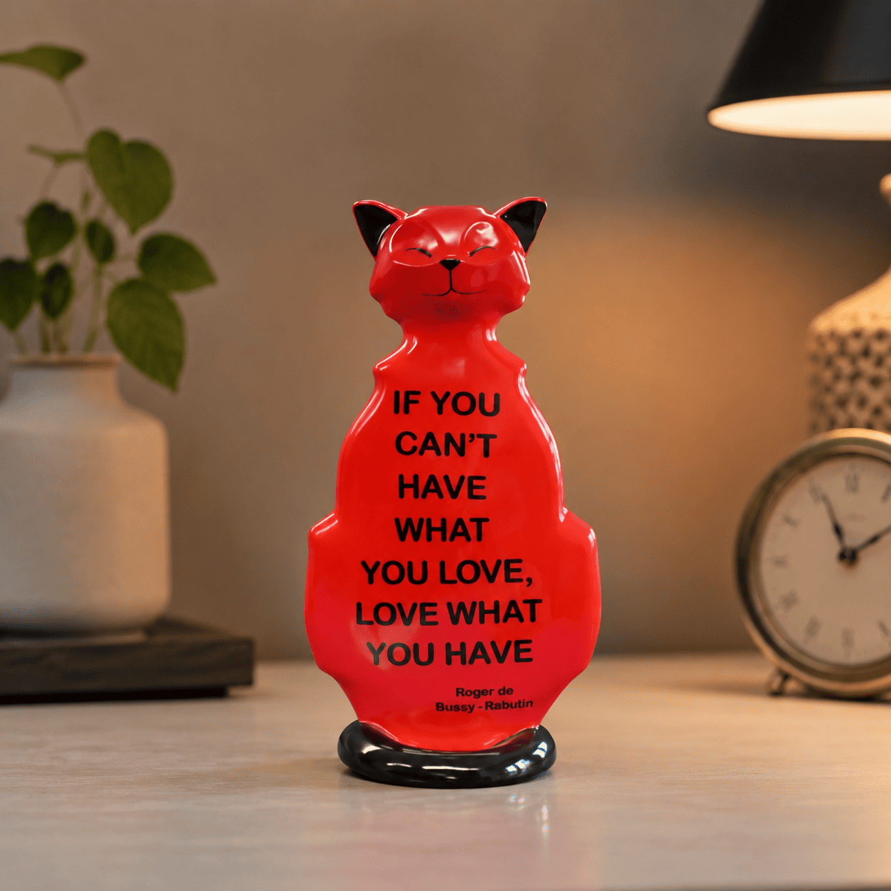 Wise Cat Love What You Have