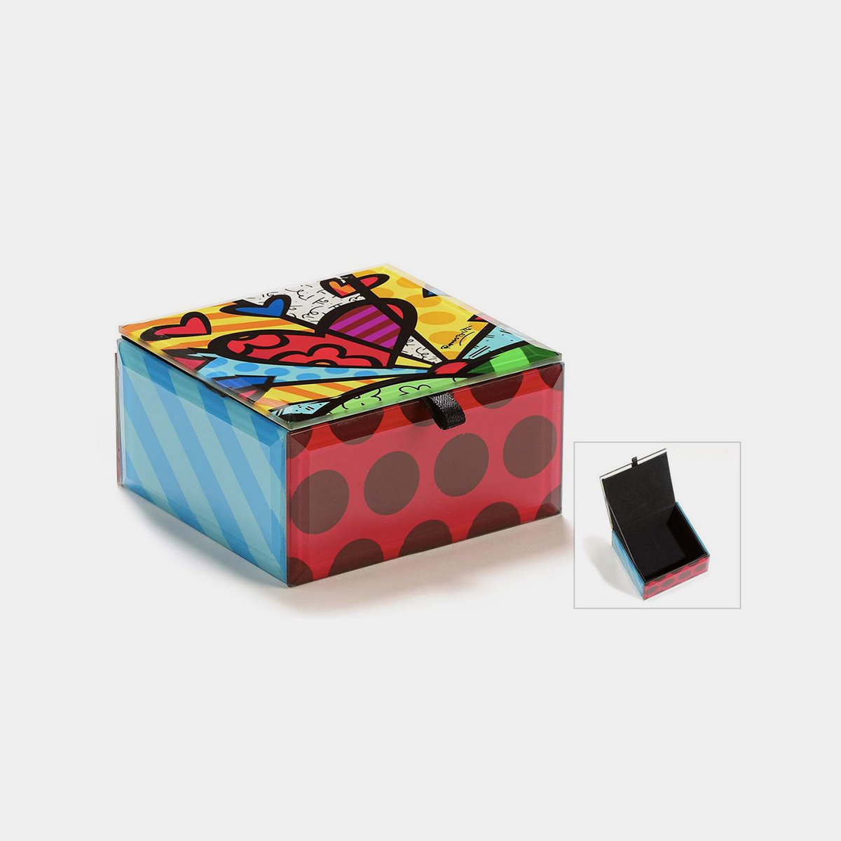 Britto Glass Jewellery Box - Designer Studio - Home décor