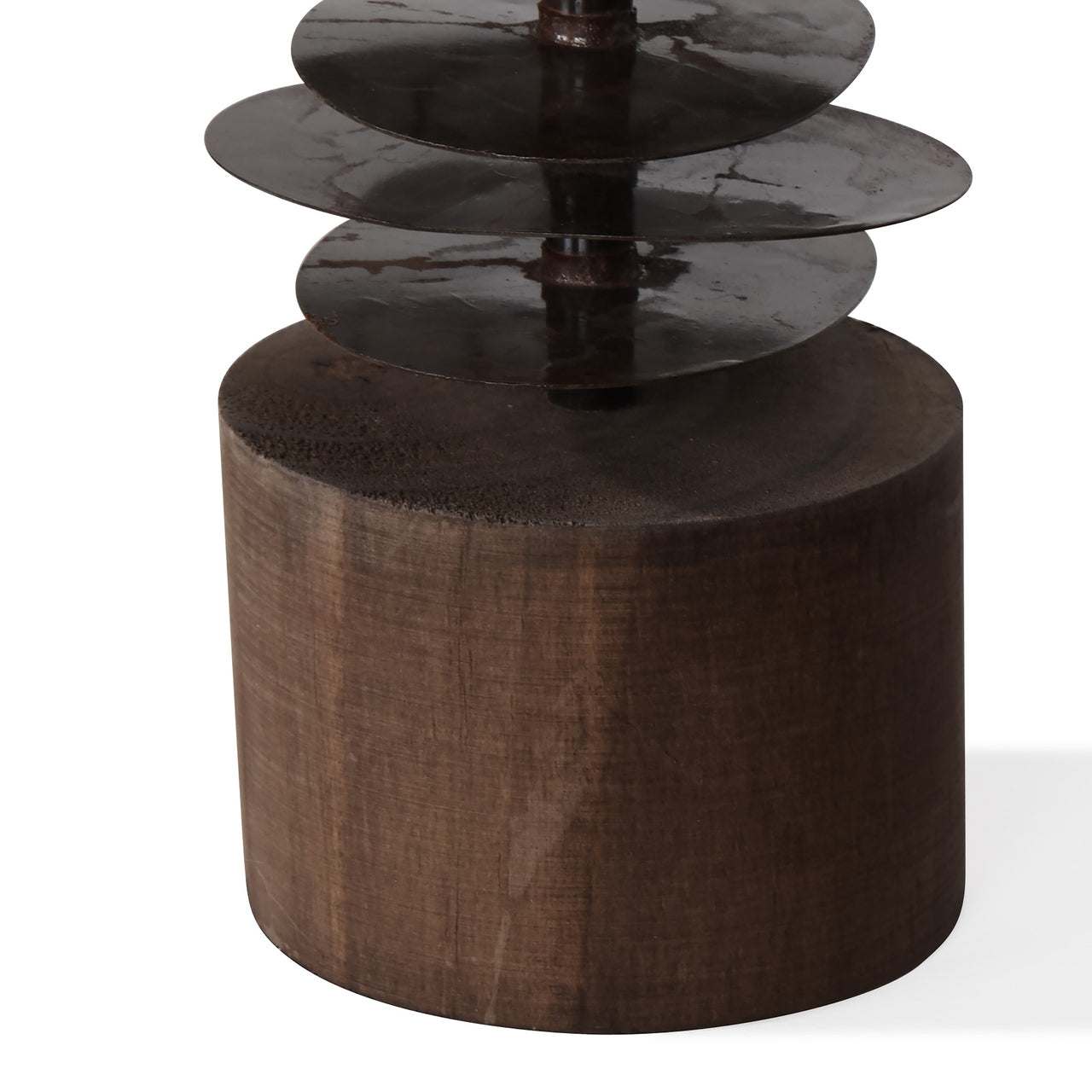 Eucalyptus Metal & Wood Candle Holders (S/2) - Designer Studio - anniversary gifts