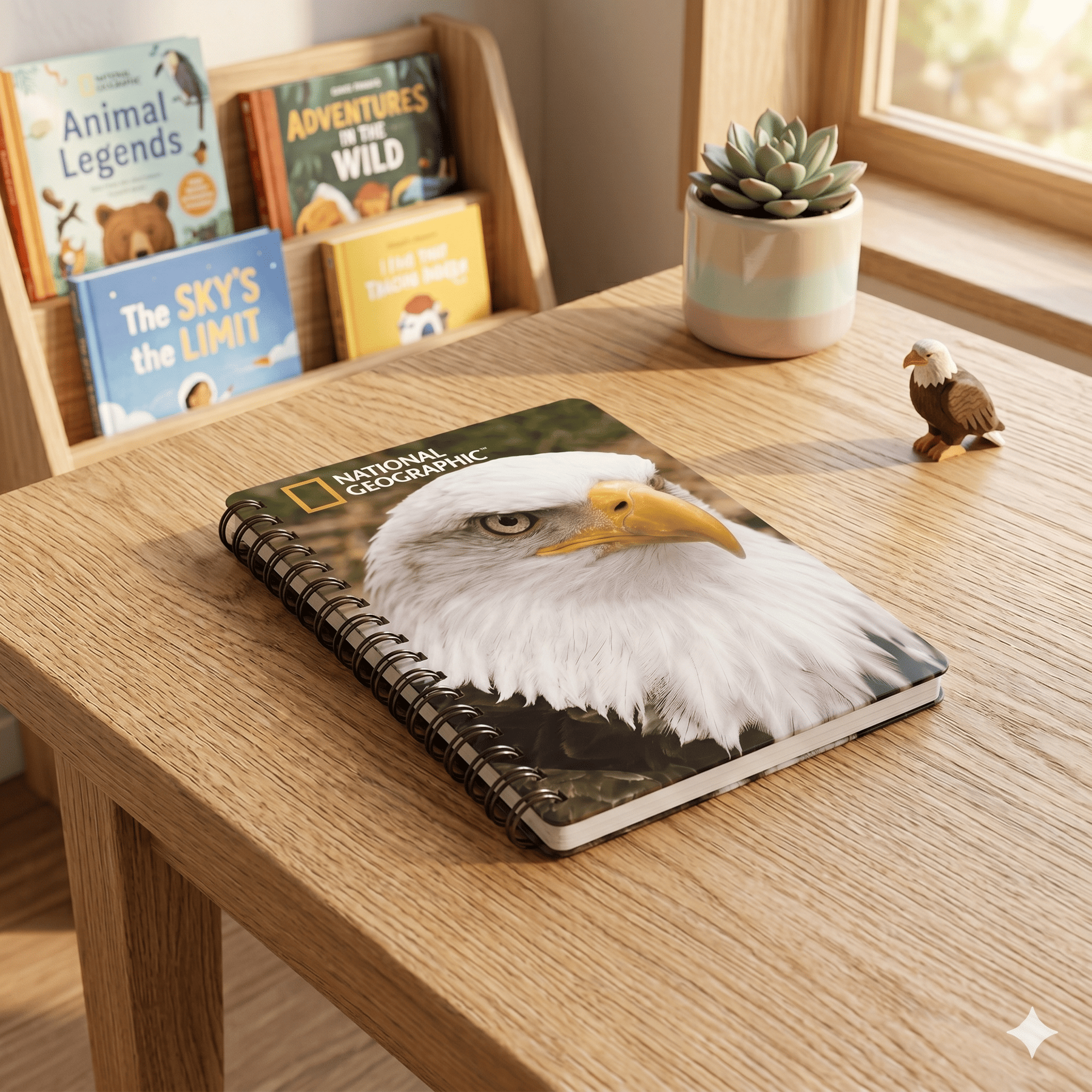 Bald Eagle 3D Cover A6 Diary