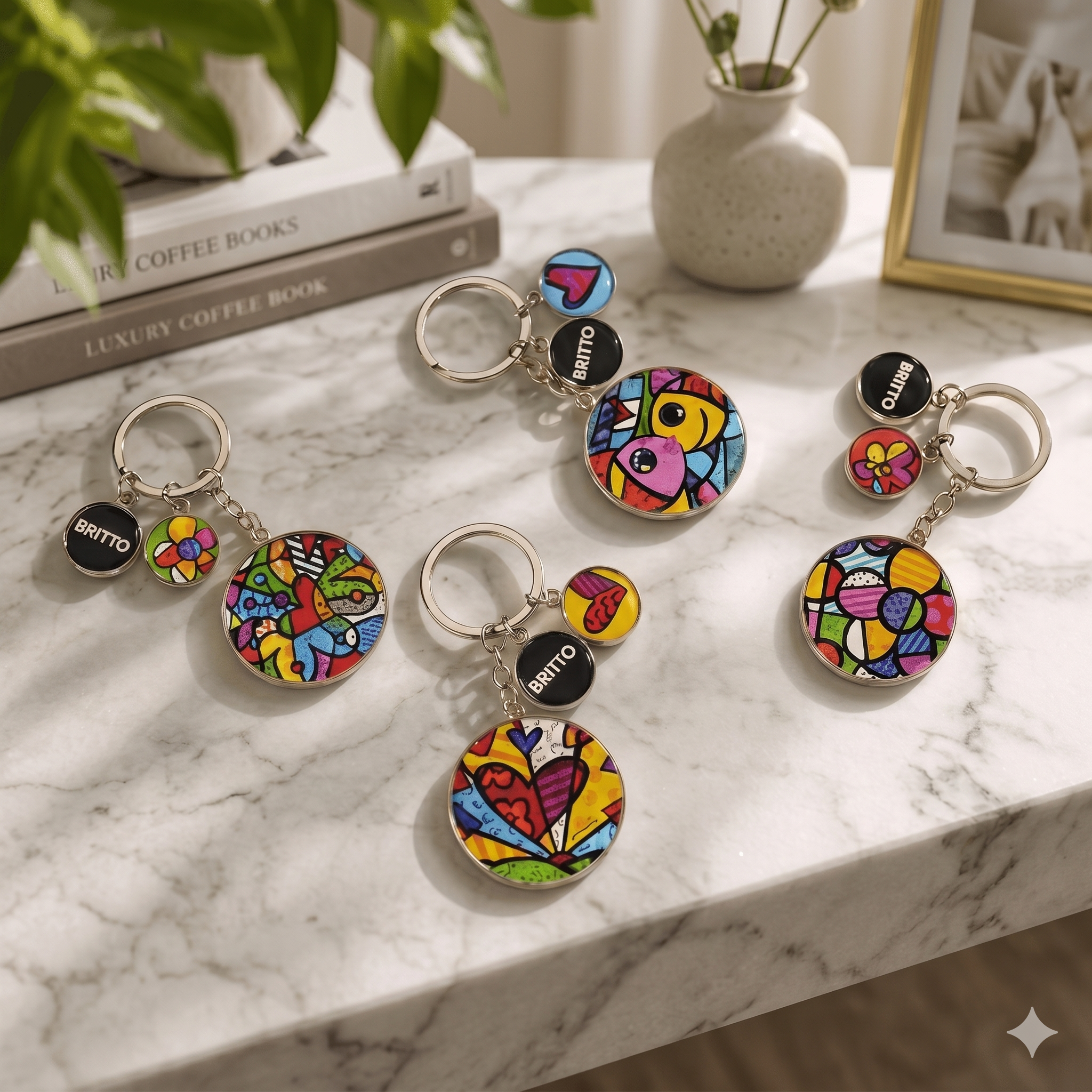 Britto Alloy Keychain (single piece)