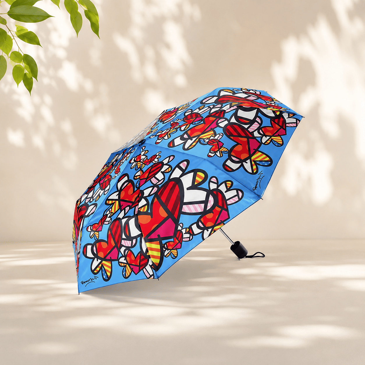 Britto Umbrella Flying Heart
