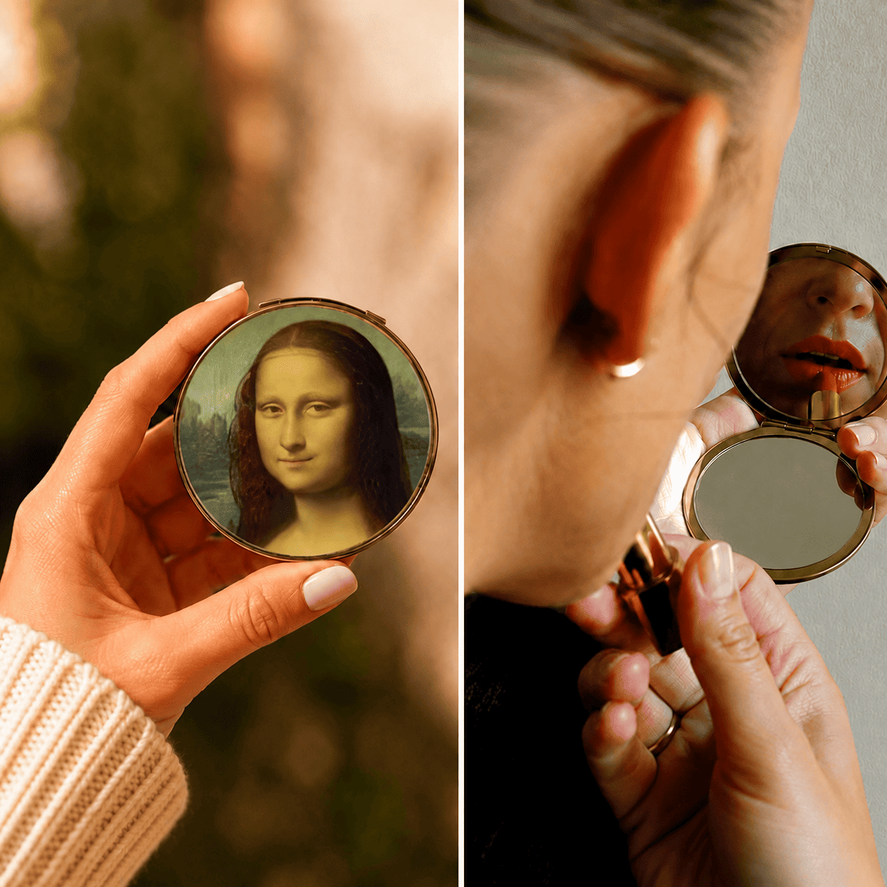 Da Vince Mona Lisa Pocket Mirror