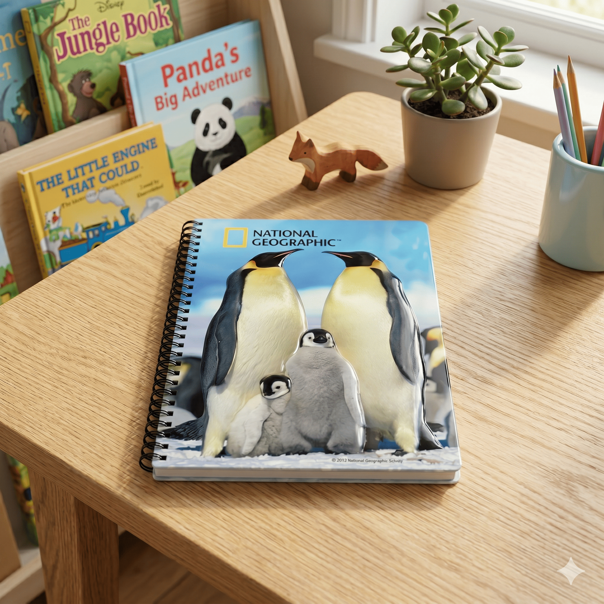 Emp.Penguins 3D Cover A5 Diary