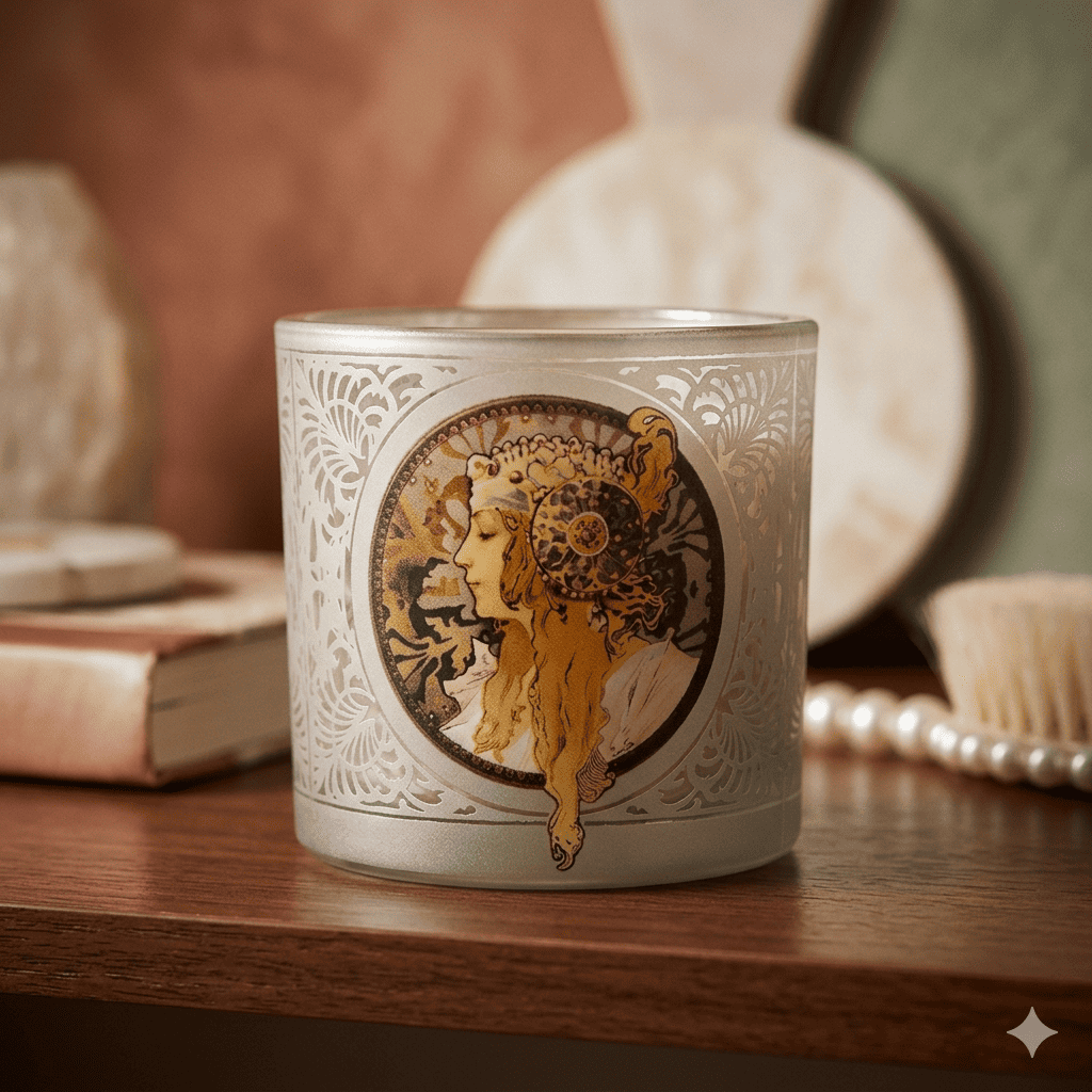 Mucha La Blonde Glass T-Light