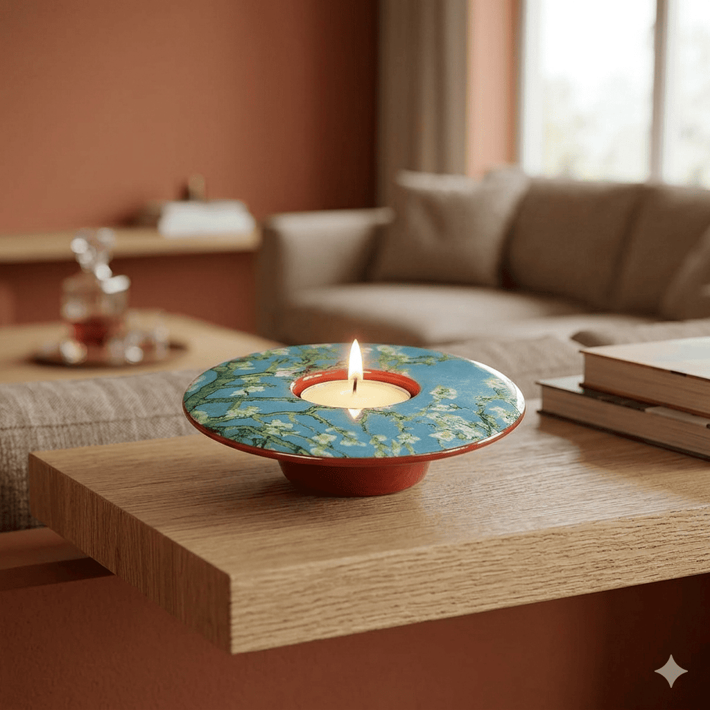 Van Gogh Almond Blossom Dish T-Light