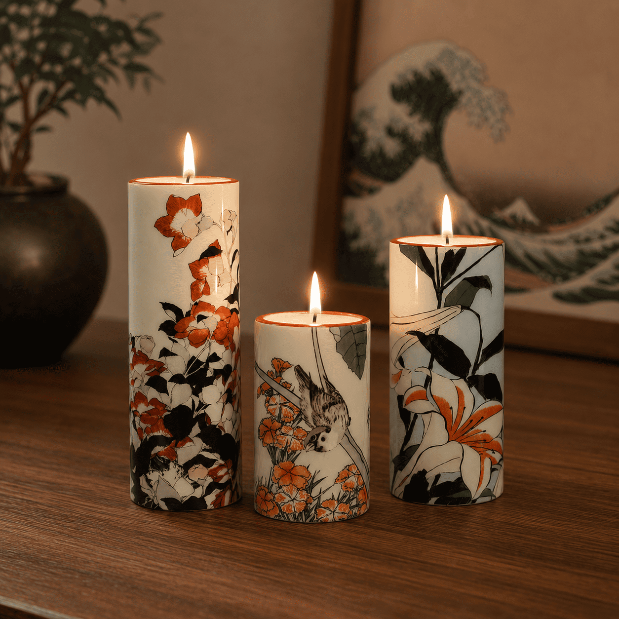 Hokusai T-Light Set
