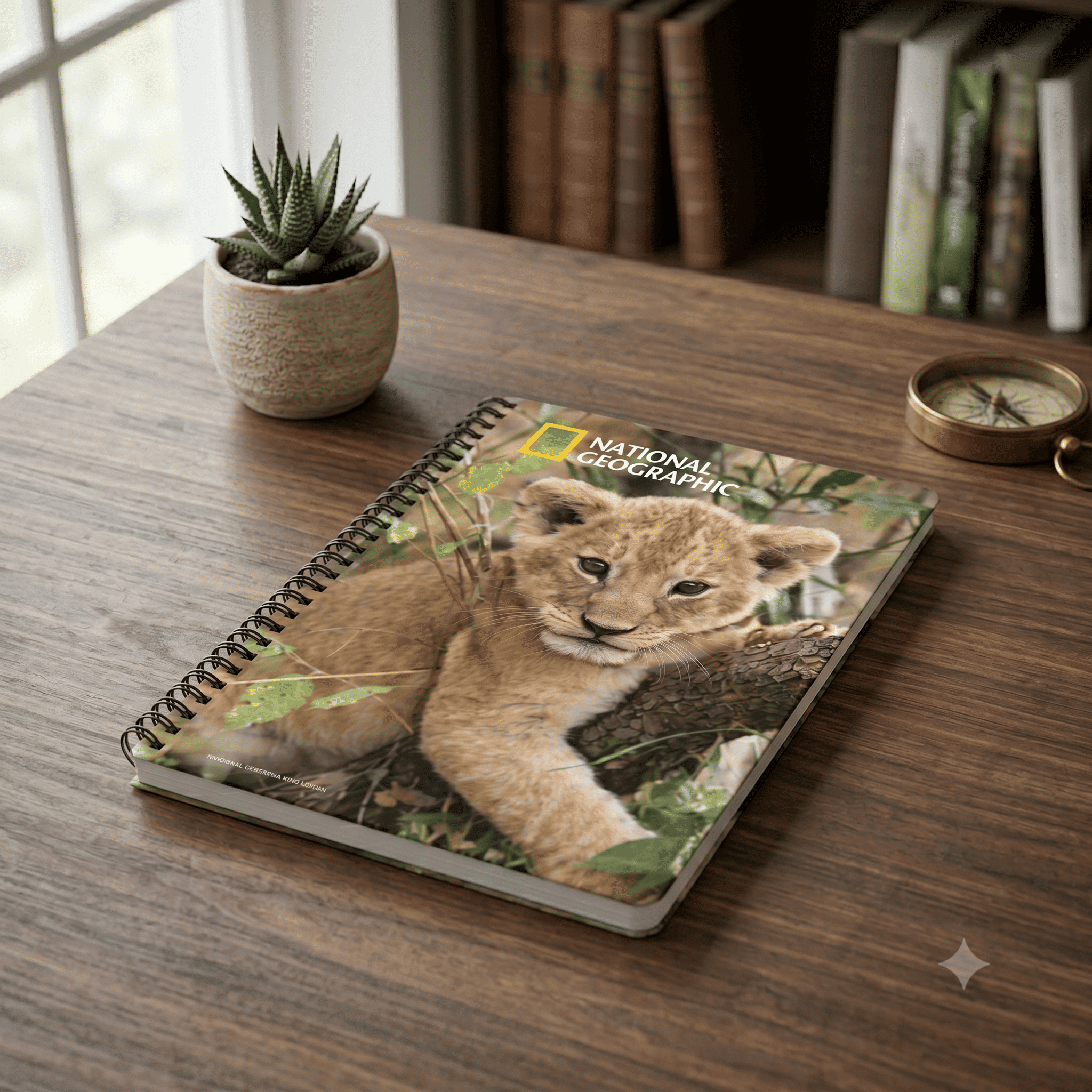 Lion Cubs 3D Cover A5 Diary