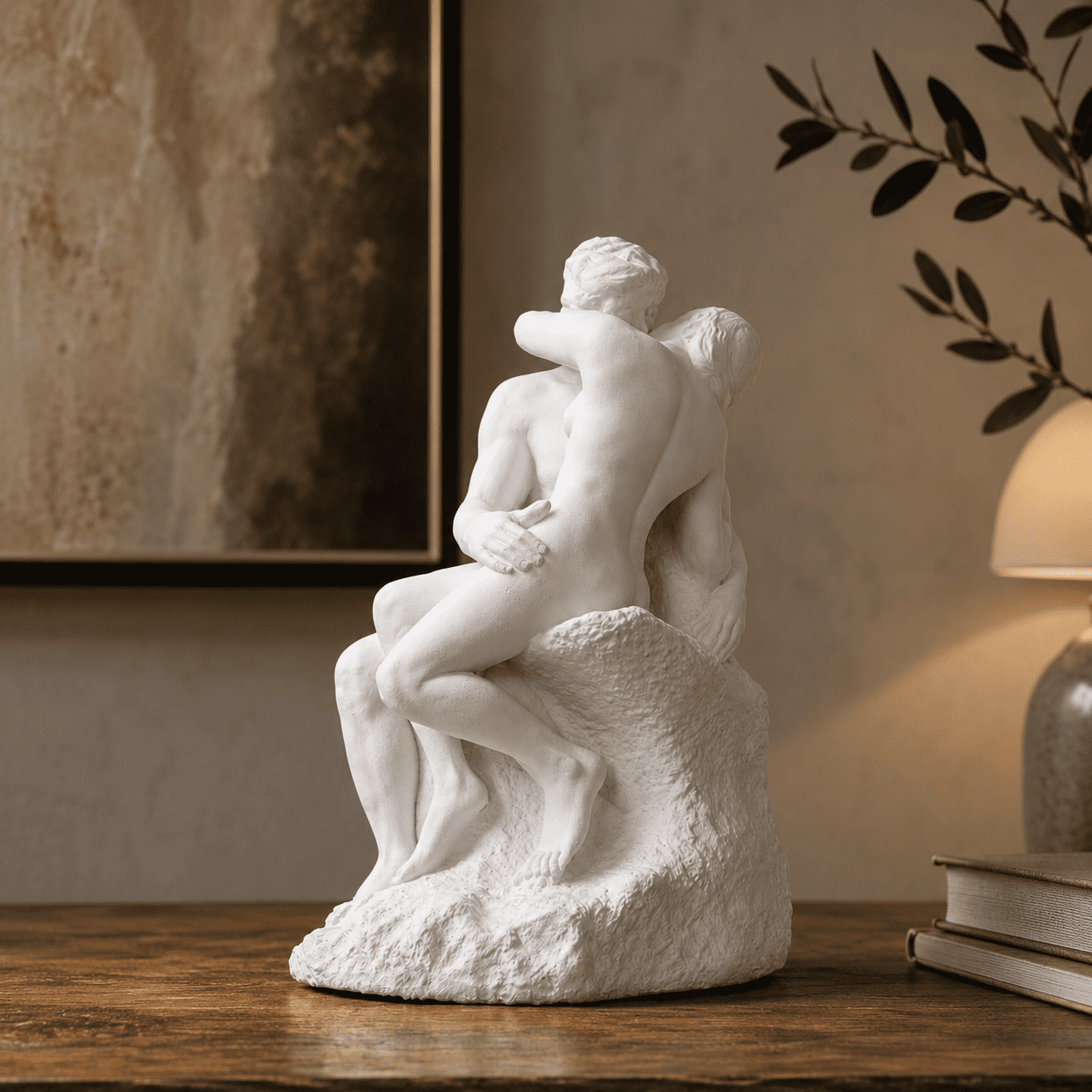 Rodin The Kiss White