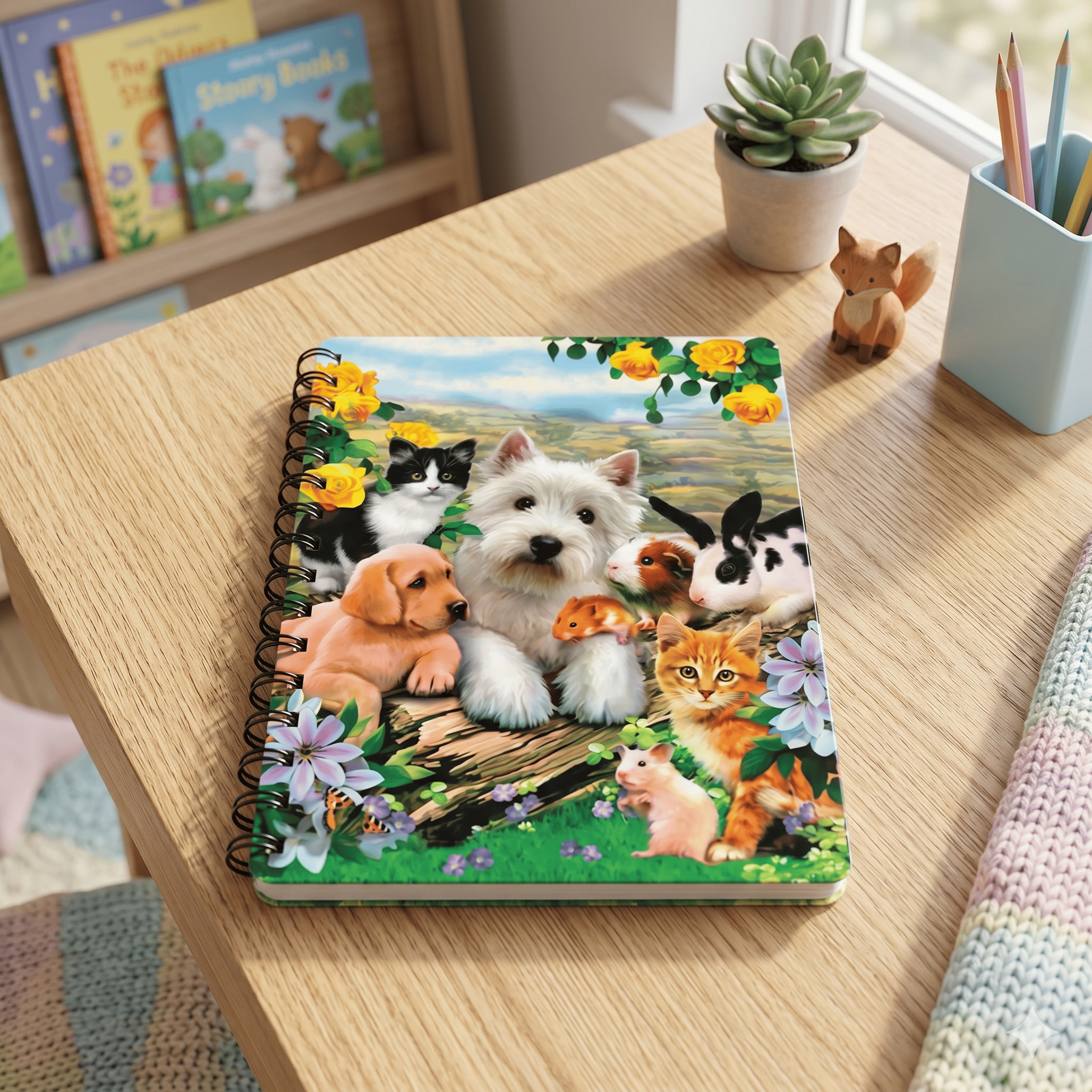 Summer Pals 3D Cover A6 Diary