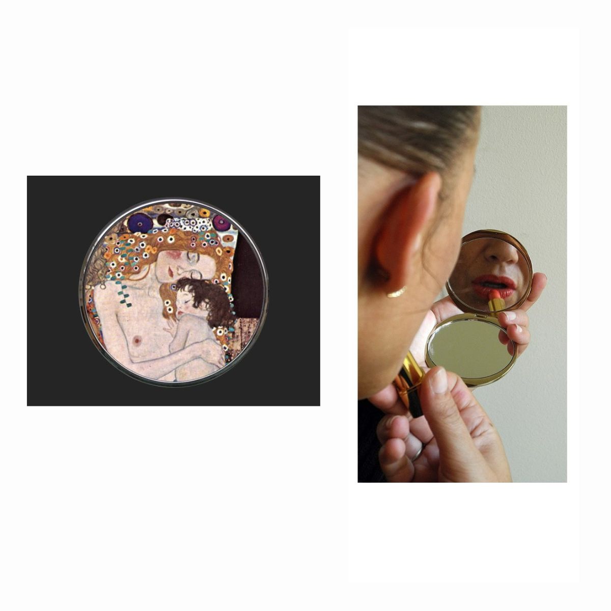 Klimt Lebensphasen Pocket Mirror