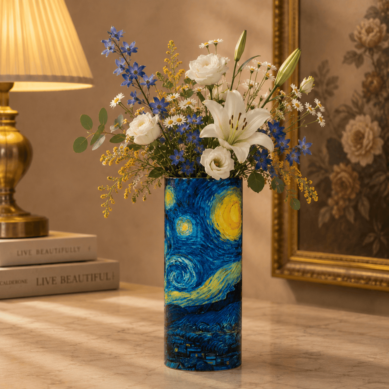 Van Gogh The Starry Night Vase