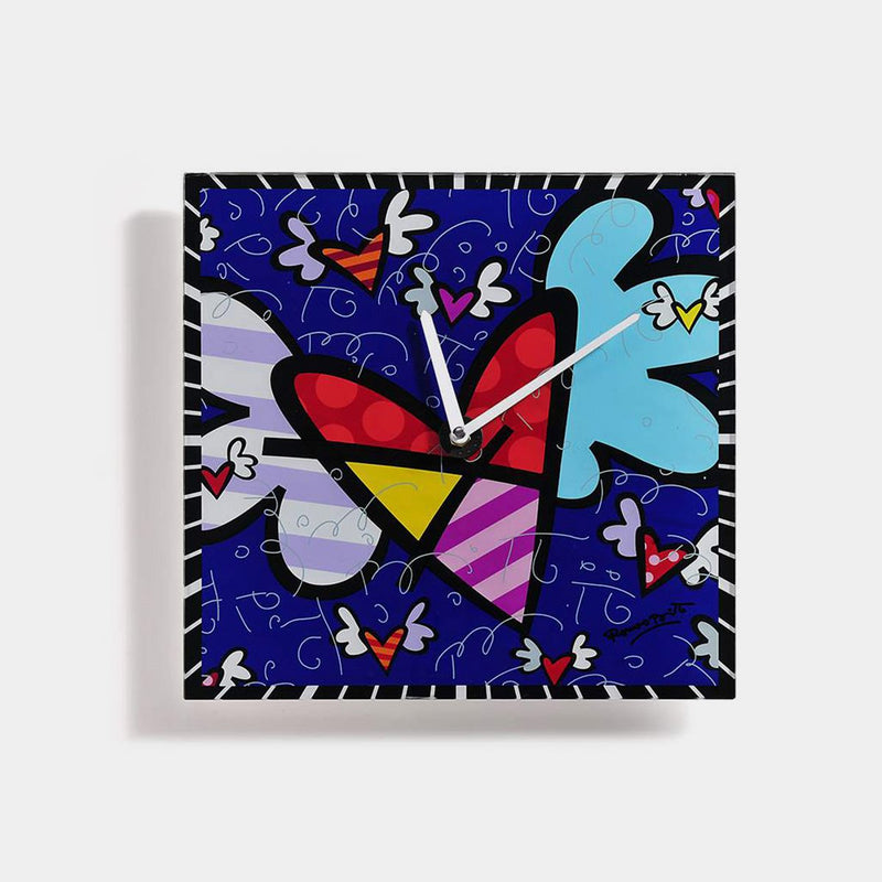 Flying Heart Square Wall Clock britto - Designer Studio - Design