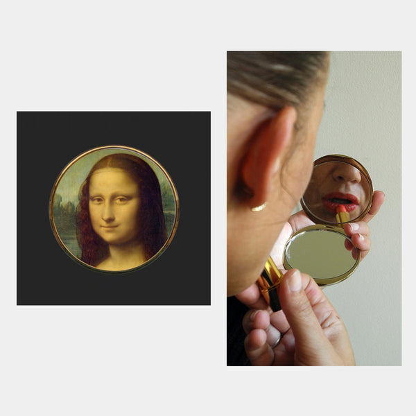 Da Vince Mona Lisa Pocket Mirror - Designer Studio - Artefacts