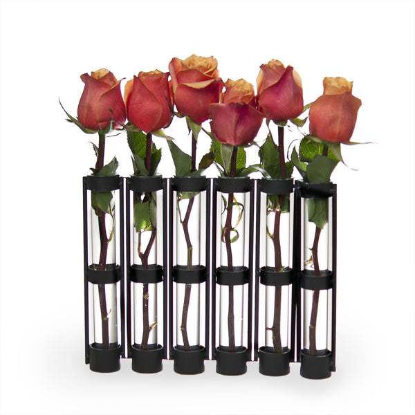 Metal And Glass Bud Vase - Designer Studio - anniversary gifts