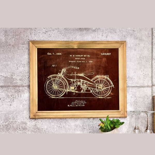 Framed Motorcycle Wall Art - Artefacts