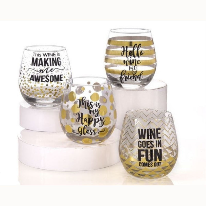 Stemless Wine Glass, (One piece) - unique gifts