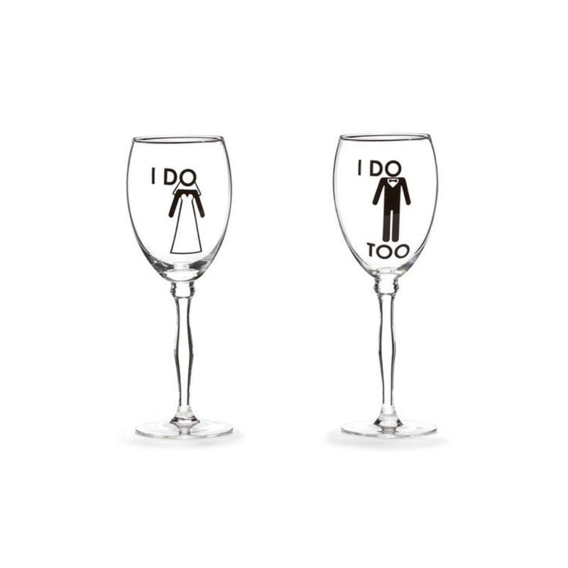 Glass I Do Wine Glasses Set - unique gifts