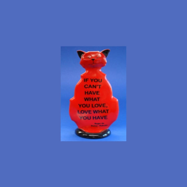 Wise Cat Love What You Have - Showpiece