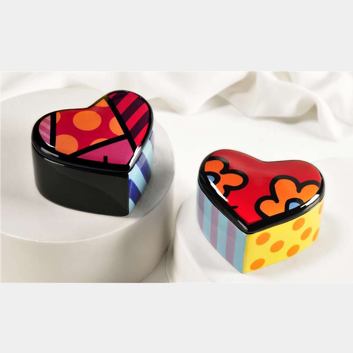 Britto Heart Trinket Boxes (Single Piece) - Designer Studio - Home décor