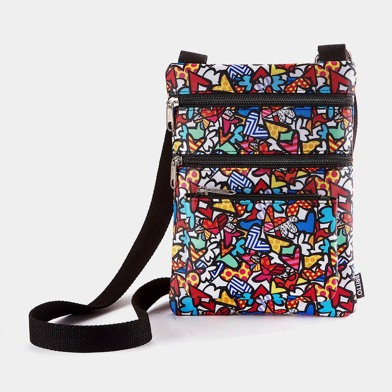 Cross Body Bag (Hearts) Britto - Designer Studio - Gifts